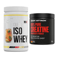 Muskelaufbau-Set: MST Iso Clear + Body Attack 100% Pure Creatine – alle enthaltenen Artikel