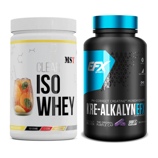 Muskelaufbau-Set: MST Iso Clear + EFX Kre-Alkalyn – alle enthaltenen Artikel