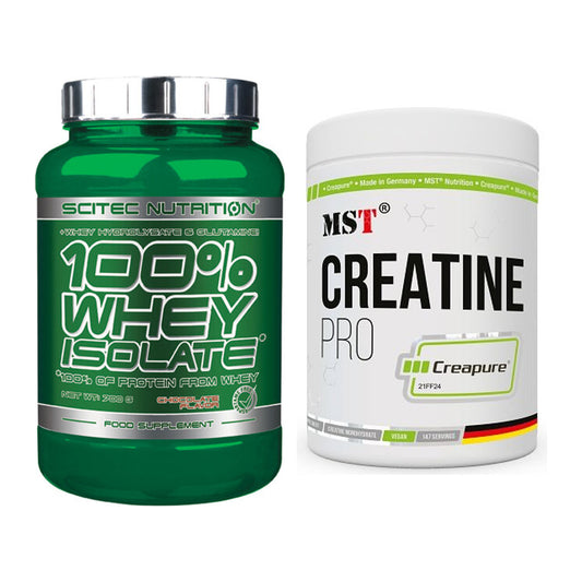 Muskelaufbau-Set: Scitec Whey Isolate + MST Creatin Pro CREAPURE – alle enthaltenen Artikel