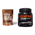 Muskelaufbau-Set: Wispy Whey 100% + Olimp Creatine Xplode 500g Pulver – alle enthaltenen Artikel