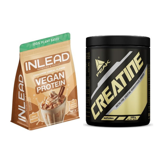 Muskelaufbau-Set: INLEAD Vegan Protein + Peak Creatin Powder – alle enthaltenen Artikel