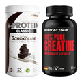 Muskelaufbau-Set: ProFuel VEGAN PROTEIN + Body Attack 100% Pure – alle enthaltenen Artikel