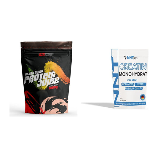 Muskelaufbau-Set: Big Zone Clear Whey + NNT Creatin Monohydrat – alle enthaltenen Artikel