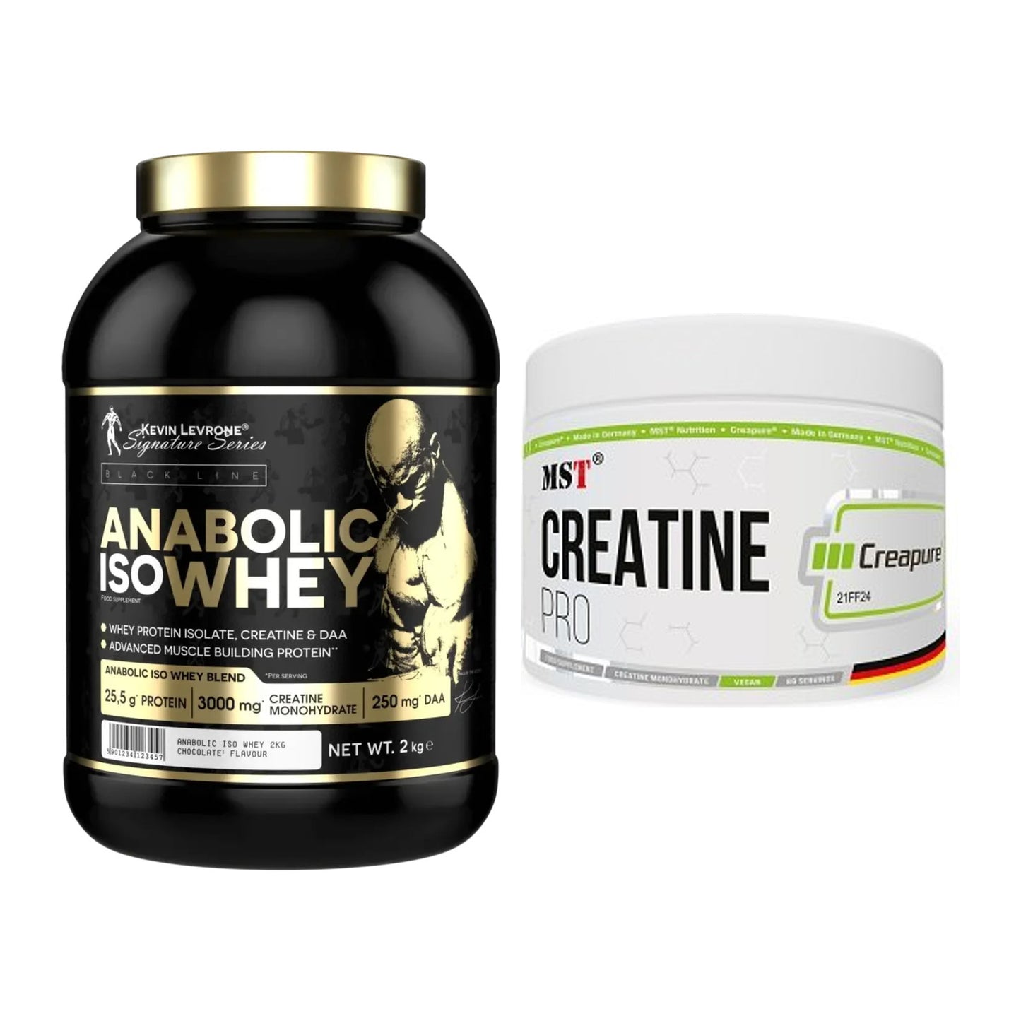 Muskelaufbau-Set: Kevin Levrone Anabolic + MST Creatin Pro CREAPURE – alle enthaltenen Artikel