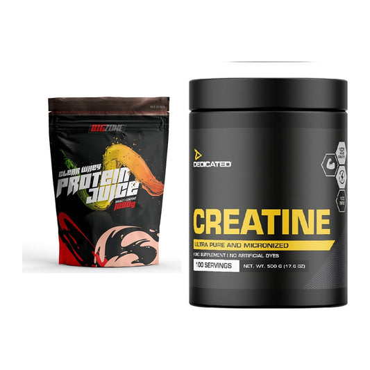 Muskelaufbau-Set: Big Zone Clear Whey + Dedicated Creatine – alle enthaltenen Artikel