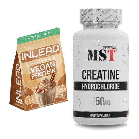 Muskelaufbau-Set: INLEAD Vegan Protein + MST Creatin HCL – alle enthaltenen Artikel