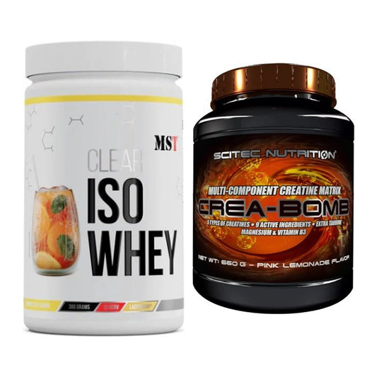 Muskelaufbau-Set: MST Iso Clear + Scitec Crea-Bomb – alle enthaltenen Artikel