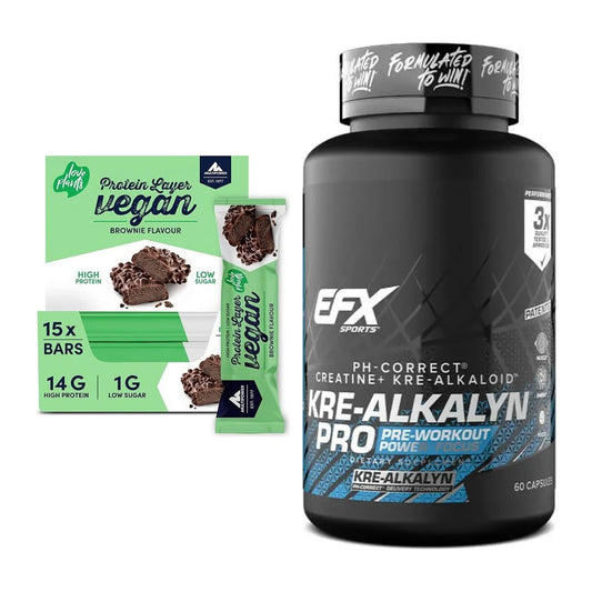 Kit de renforcement musculaire : Multipower Vegan Protein + EFX Kre-Alkalyn PRO – tous les éléments inclus