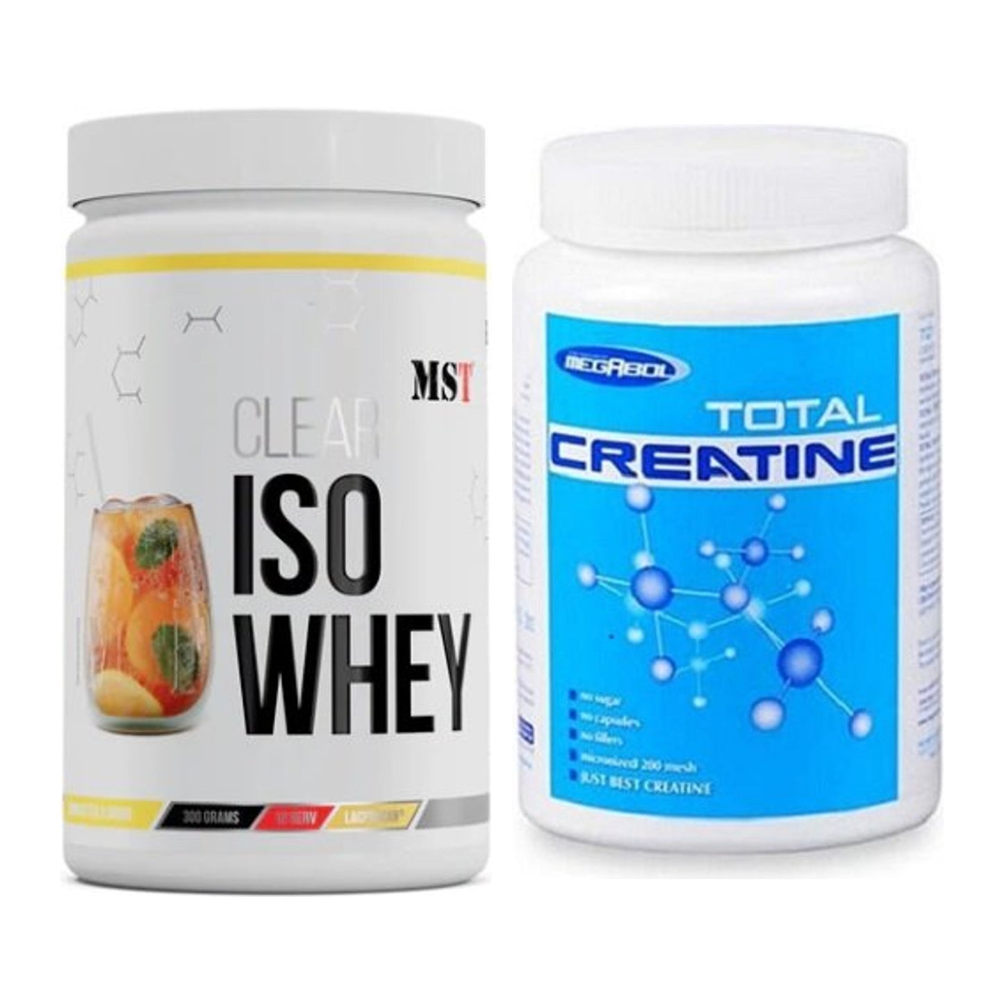 Muskelaufbau-Set: MST Iso Clear + Megabol Total Creatine – alle enthaltenen Artikel