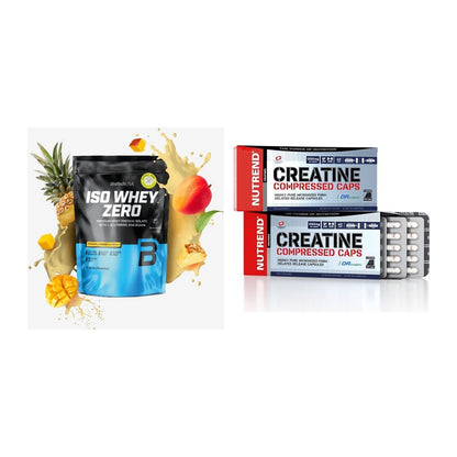 Muskelaufbau-Set: BioTech Iso Whey Zero + Nutrend Creatine – alle enthaltenen Artikel