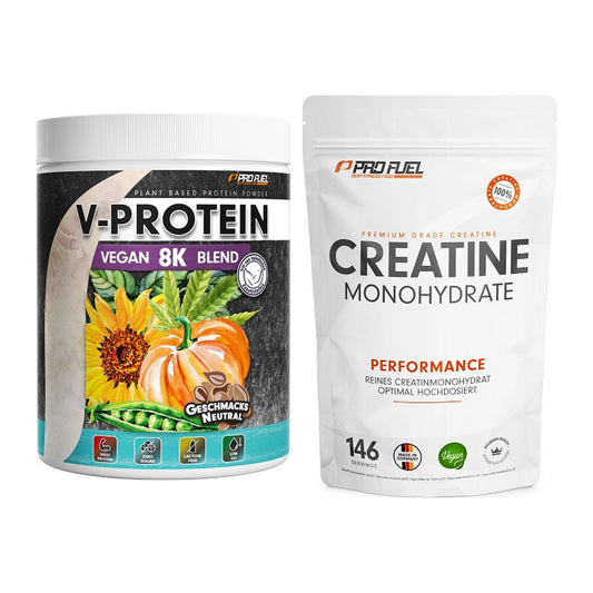 Muskelaufbau-Set: ProFuel V-Protein Vegan + ProFuel Creatine – alle enthaltenen Artikel