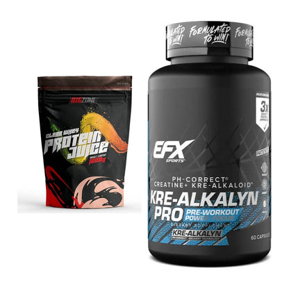 Muskelaufbau-Set: Big Zone Clear Whey + EFX Kre-Alkalyn PRO – alle enthaltenen Artikel