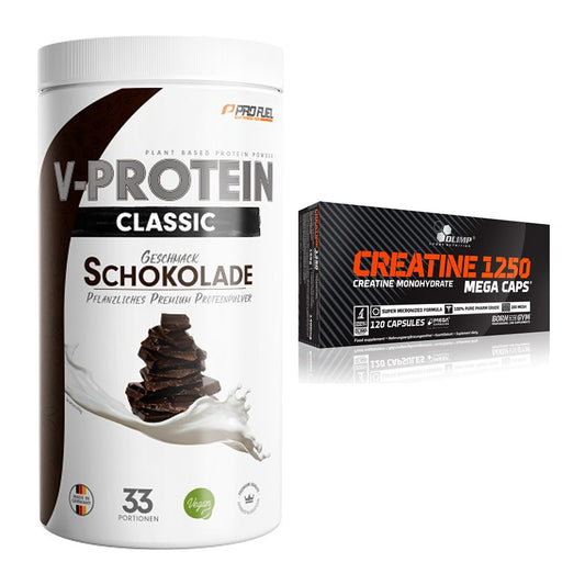 Muskelaufbau-Set: ProFuel VEGAN PROTEIN + Olimp Creatine Mega Caps – alle enthaltenen Artikel