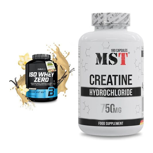 Muskelaufbau-Set: BioTech Iso Whey Zero 1816g + MST Creatine HCL – alle enthaltenen Artikel