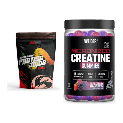 Muskelaufbau-Set: Big Zone Clear Whey + Weider Micronized – alle enthaltenen Artikel