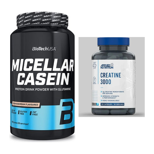 Muskelaufbau-Set: BioTech Micellar Casein + Applied Nutrition – alle enthaltenen Artikel