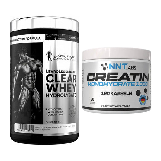Muskelaufbau-Set: Kevin Levrone Clear Whey + NNT Creatin 1000 mg – alle enthaltenen Artikel