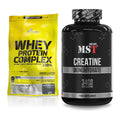 Muskelaufbau-Set: Olimp Whey Protein + MST Creatine Monohydrate – alle enthaltenen Artikel
