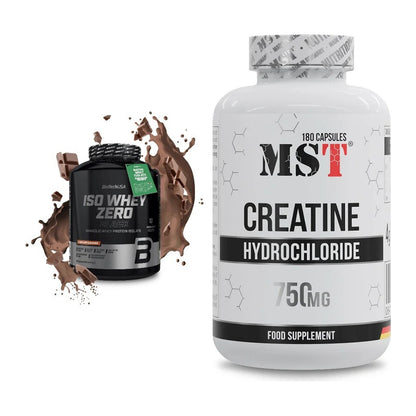 Muskelaufbau-Set: BioTech Iso Whey Zero Black + MST Creatine HCL – alle enthaltenen Artikel