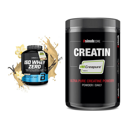 Muskelaufbau-Set: BioTech Iso Whey Zero + Sinob Creatin CREAPURE – alle enthaltenen Artikel