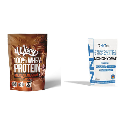 Muskelaufbau-Set: Wispy Whey 100% + NNT Creatin Monohydrat – alle enthaltenen Artikel