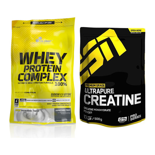 Muskelaufbau-Set: Olimp Whey Protein + ESN Ultrapure Creatine – alle enthaltenen Artikel