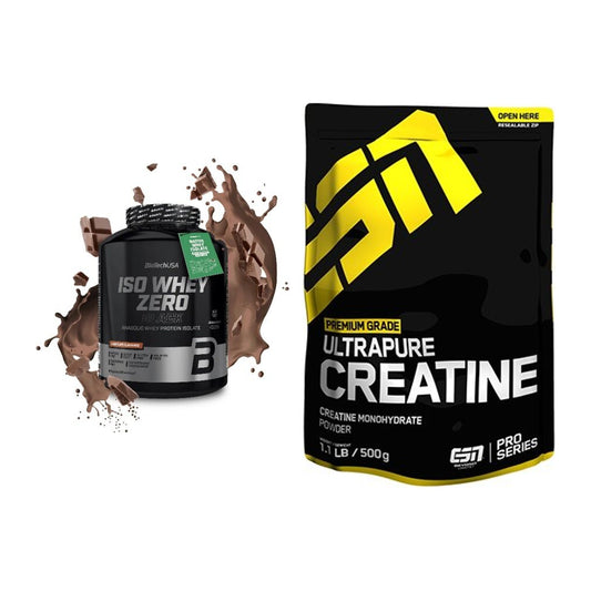Muskelaufbau-Set: BioTech Iso Whey Zero + ESN Ultrapure Creatine – alle enthaltenen Artikel