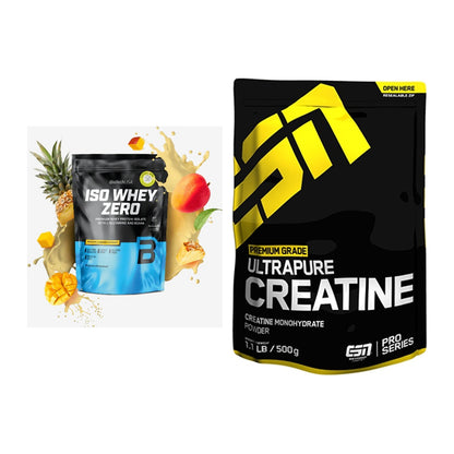 Muskelaufbau-Set: BioTech Iso Whey Zero + ESN Ultrapure Creatine – alle enthaltenen Artikel