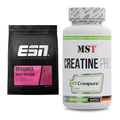 Muskelaufbau-Set: ESN Designer Whey + MST Creatine Pro CREAPURE – alle enthaltenen Artikel