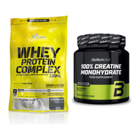 Muskelaufbau-Set: Olimp Whey Protein + BioTech Creatine