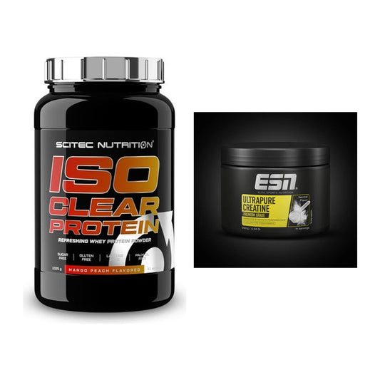 Muskelaufbau-Set: Scitec IsoClear Protein + ESN Ultrapure Creatine – alle enthaltenen Artikel