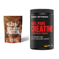 Muskelaufbau-Set: Wispy Whey 100% + Body Attack 100% Pure Creatine – alle enthaltenen Artikel