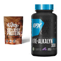 Muskelaufbau-Set: Wispy Whey 100% + EFX Kre-Alkalyn 3000 – alle enthaltenen Artikel