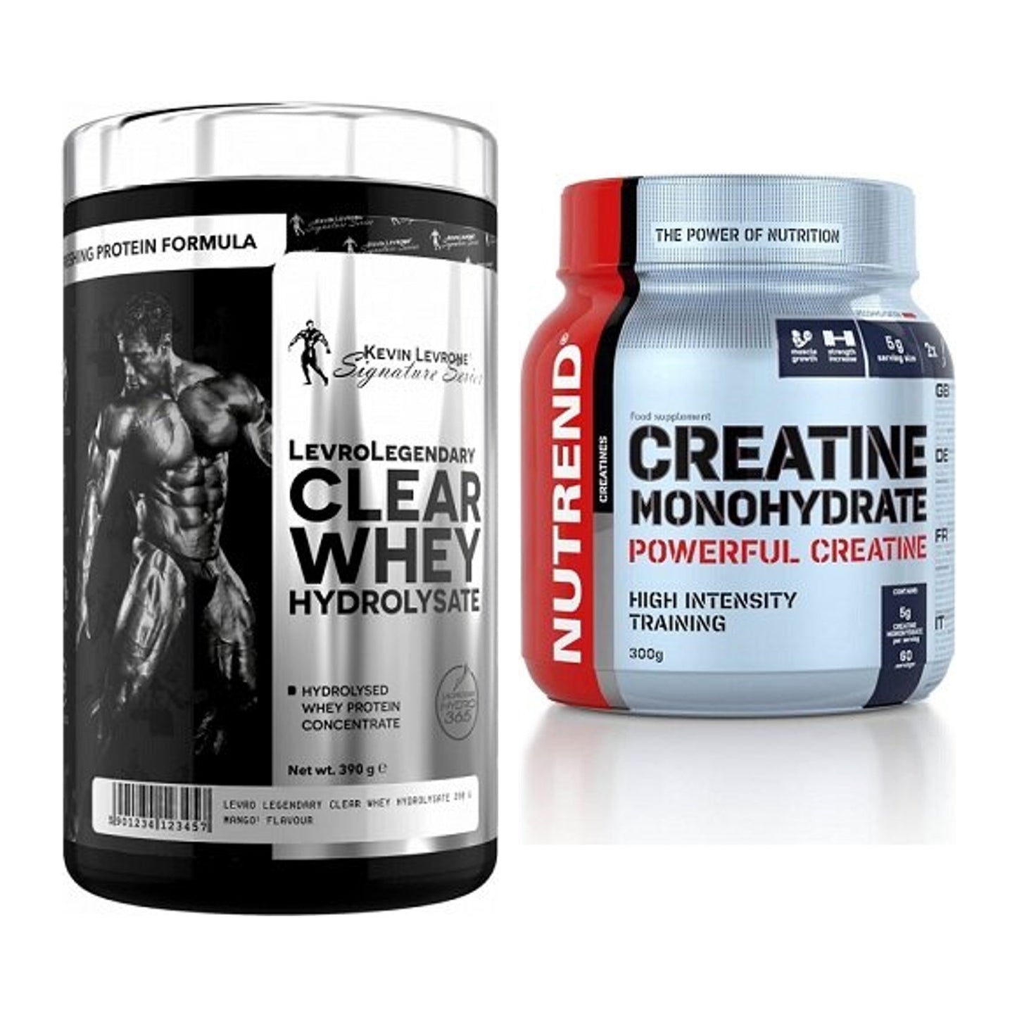 Muskelaufbau-Set: Kevin Levrone Clear Whey + Nutrend Creatine – alle enthaltenen Artikel