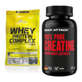 Muskelaufbau-Set: Olimp Whey Protein + Body Attack 100% Pure – alle enthaltenen Artikel
