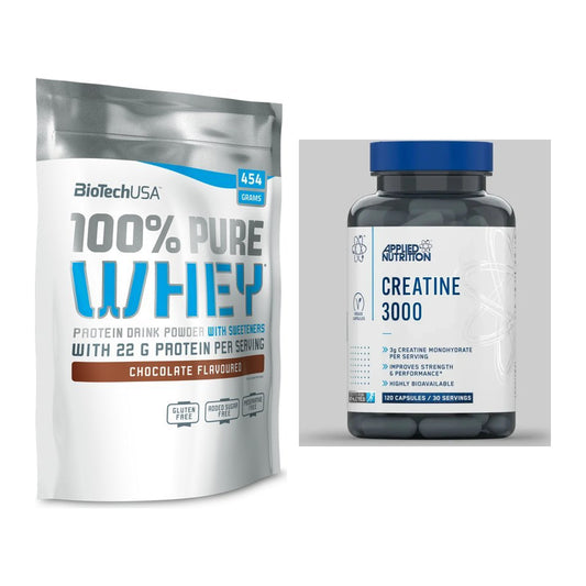 Muskelaufbau-Set: BioTech 100% Pure Whey + Applied Nutrition – alle enthaltenen Artikel