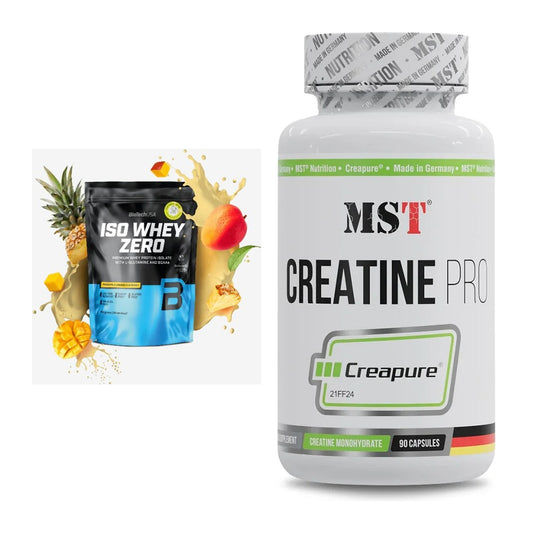 Muskelaufbau-Set: BioTech Iso Whey Zero + MST Creatine Pro – alle enthaltenen Artikel