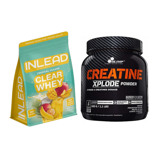 Muskelaufbau-Set: INLEAD Clear Whey + Olimp Creatine Xplode – alle enthaltenen Artikel
