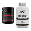 Muskelaufbau-Set: Body Attack Whey Amino Gold + MST Creatine HCL – alle enthaltenen Artikel