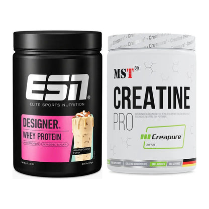 Muskelaufbau-Set: ESN Designer Whey + MST Creatin Pro CREAPURE – alle enthaltenen Artikel