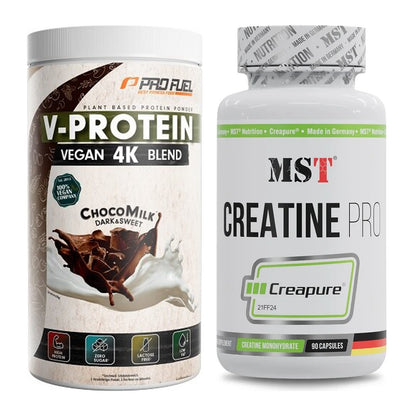 Muskelaufbau-Set: ProFuel V-PROTEIN vegan + MST Creatine Pro – alle enthaltenen Artikel