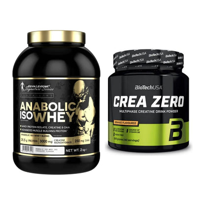 Muskelaufbau-Set: Kevin Levrone Anabolic Iso Whey + BioTech Crea Zero – alle enthaltenen Artikel