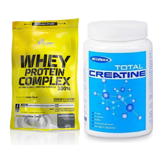 Muskelaufbau-Set: Olimp Whey Protein + Megabol Total Creatine – alle enthaltenen Artikel