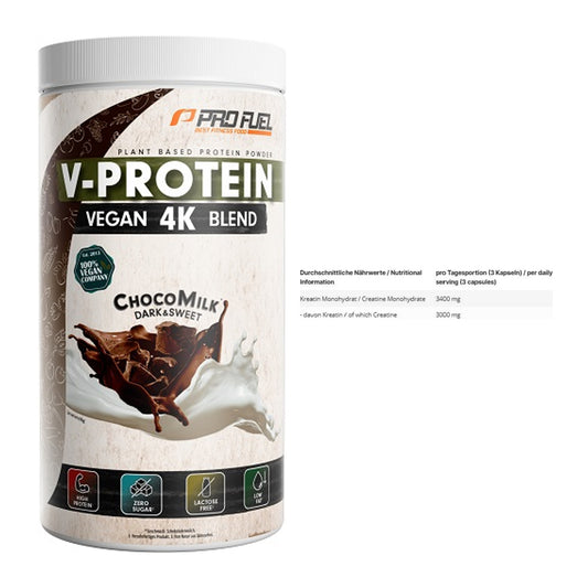 Muskelaufbau-Set: ProFuel V-PROTEIN vegan + INLEAD Creatine – alle enthaltenen Artikel