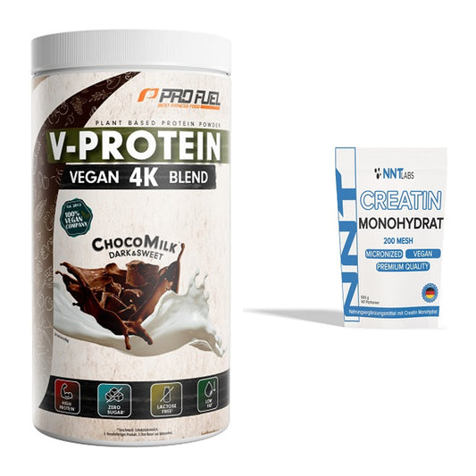 Muskelaufbau-Set: ProFuel V-PROTEIN vegan + NNT Creatin Monohydrat – alle enthaltenen Artikel