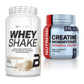Muskelaufbau-Set: BioTech Whey Shake + Nutrend Creatine Monohydrate – alle enthaltenen Artikel