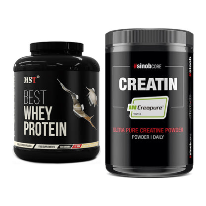 Muskelaufbau-Set: MST Best Whey Protein + Sinob Creatin CREAPURE – alle enthaltenen Artikel