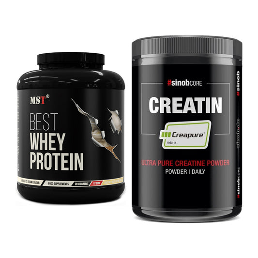 Muskelaufbau-Set: MST Best Whey Protein + Sinob Creatin CREAPURE – alle enthaltenen Artikel
