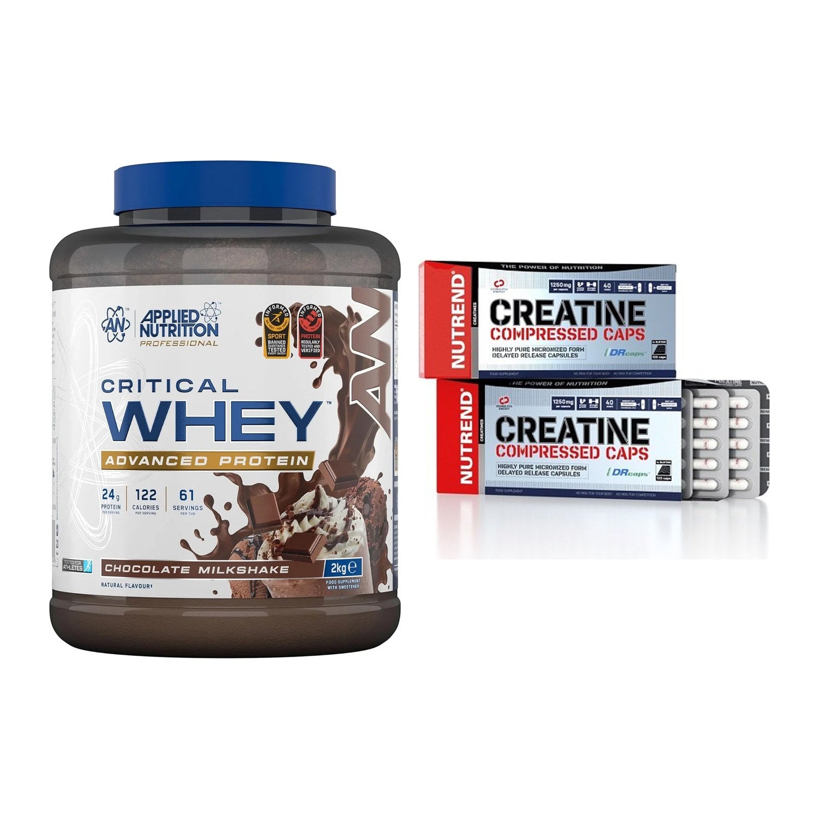 Muskelaufbau-Set: Applied Nutrition + Nutrend Creatine – alle enthaltenen Artikel
