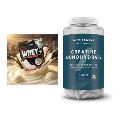 Muskelaufbau-Set: Sinob Honest Whey+ + MyProtein MyVitamins Creatine – alle enthaltenen Artikel